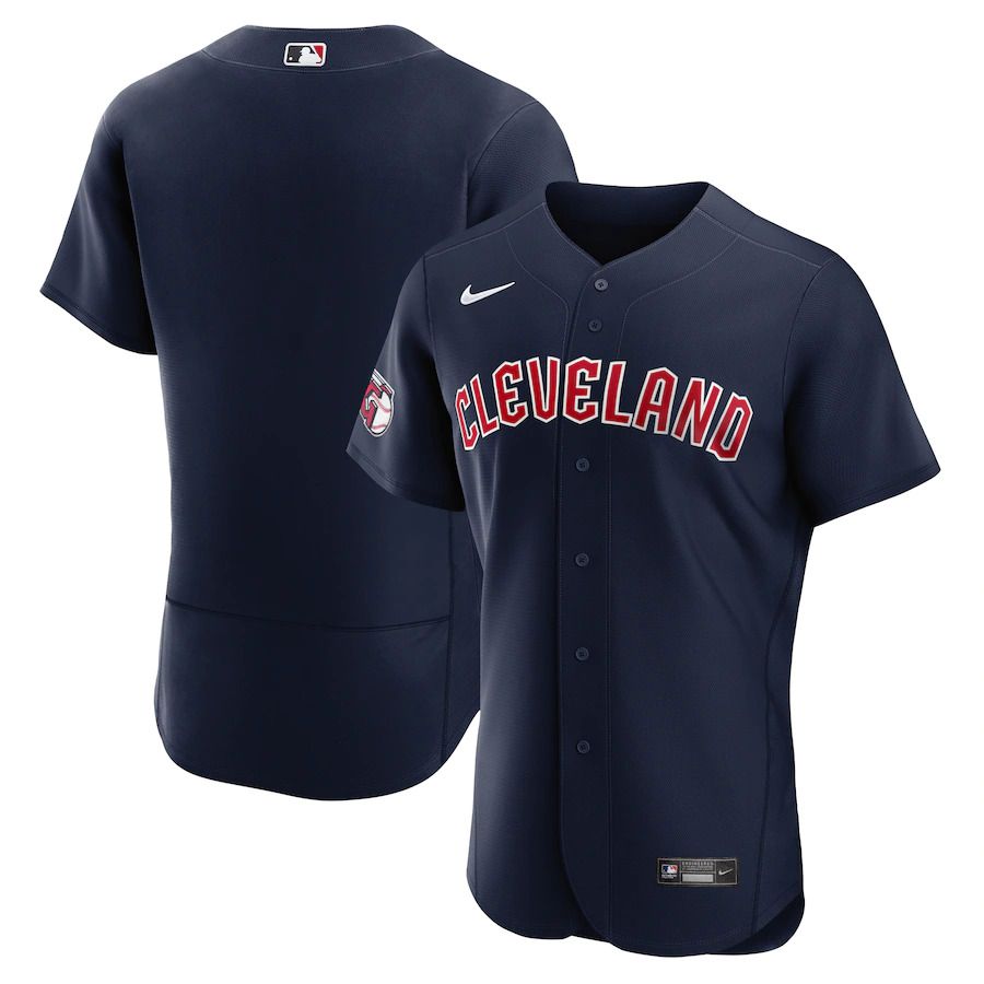 Men Cleveland Guardians Nike Navy Alternate Authentic Team MLB Jersey->customized mlb jersey->Custom Jersey